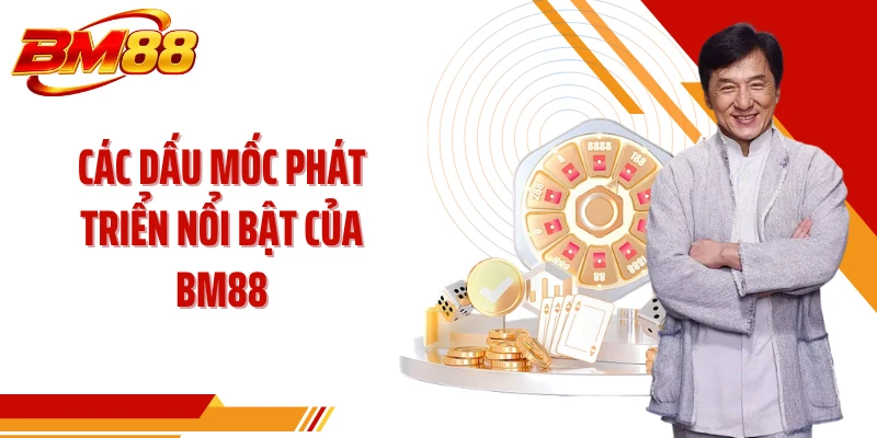 Các dấu mốc phát triển nổi bật của BM88